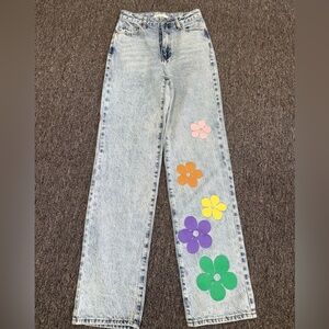 PacSun (25) Denim 90's Boyfriend Floral Pattern Jeans